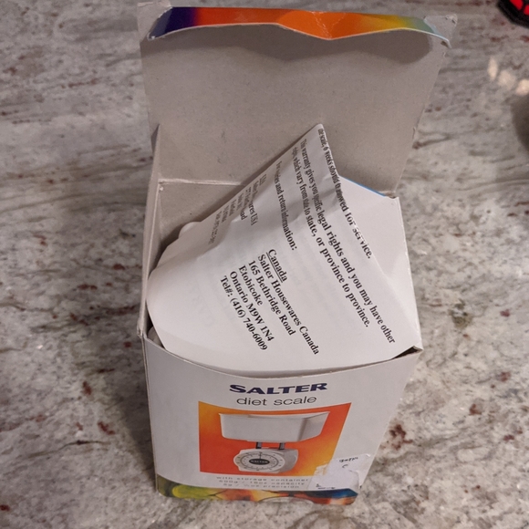 Salter diet scale measure in a rectangular cup for portion control - Picture 5 of 5